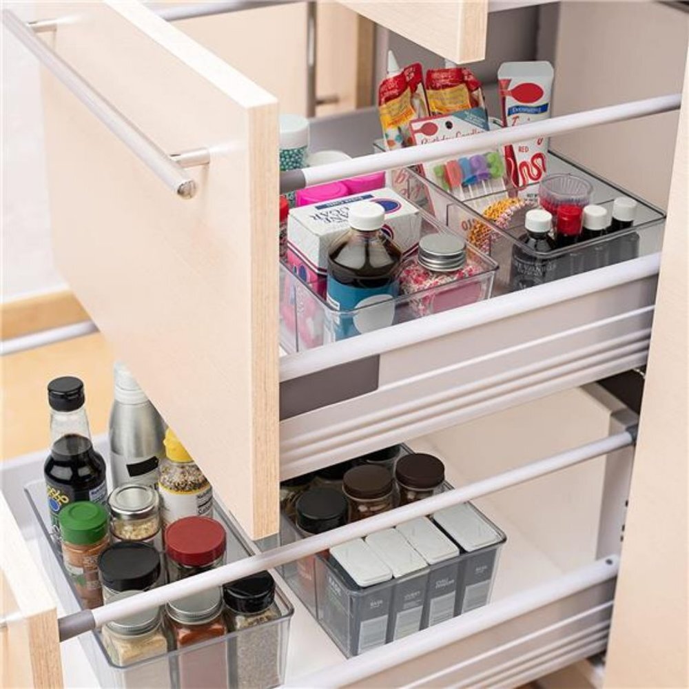 ClearSpace Plastic Pantry Organization and Storage Bins with Dividers - Picture 3 of 12